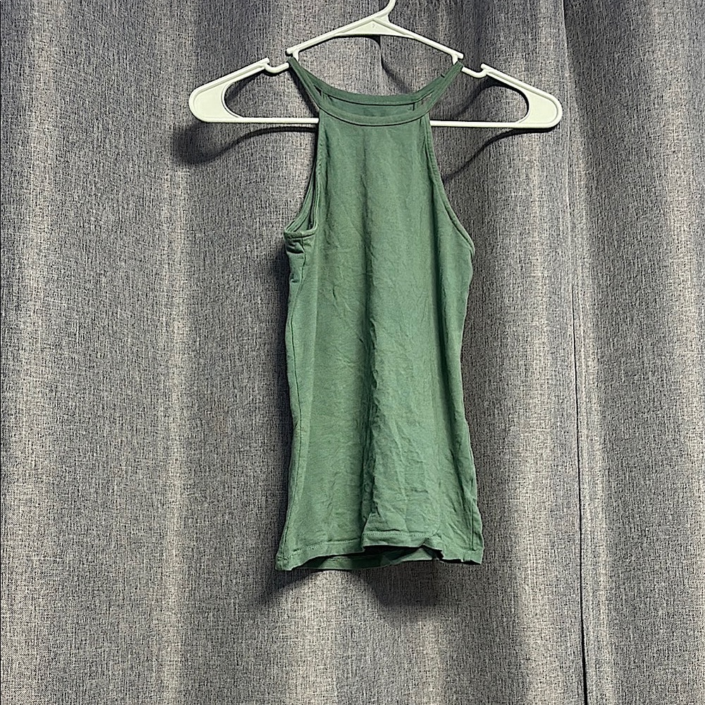Veto Green Fitted Sleeveless Tank Top